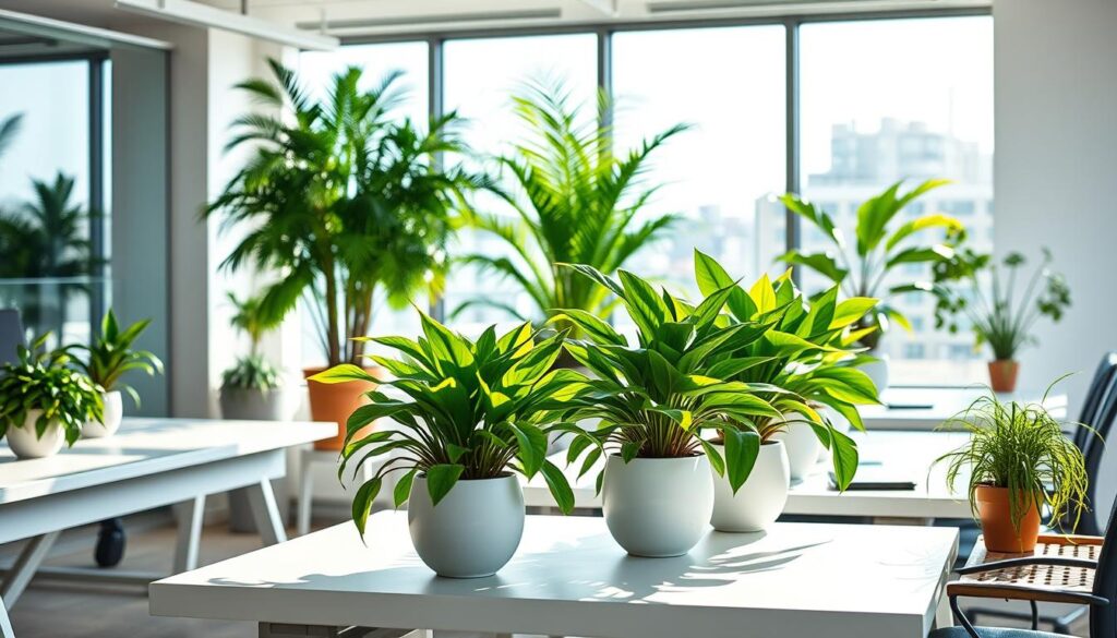 Indoor plants for office productivity