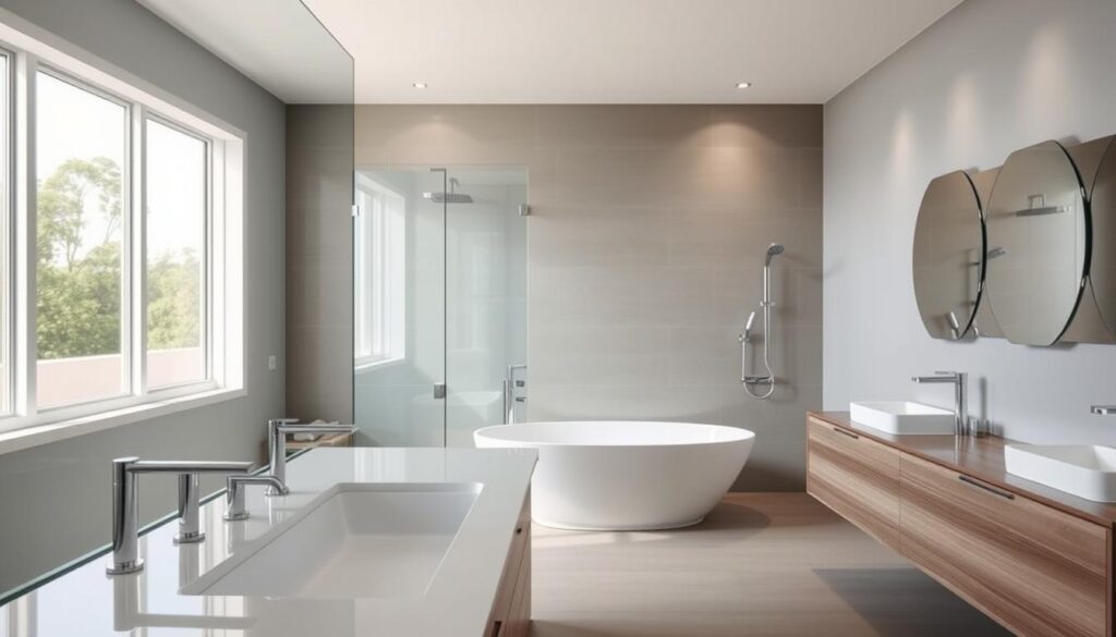 key features of modern bathrooms