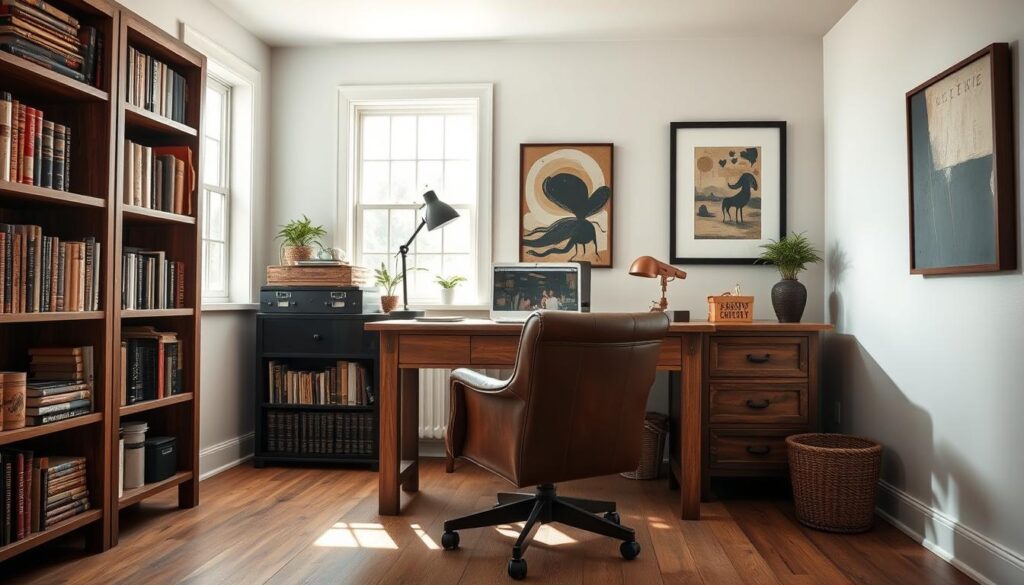 masculine home office design