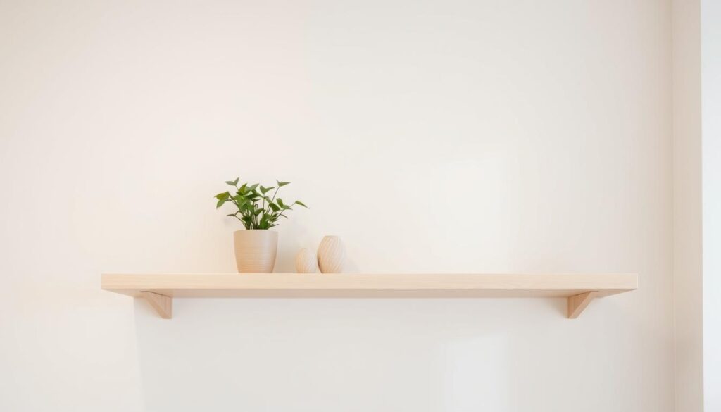 minimalist kitchen shelf decor