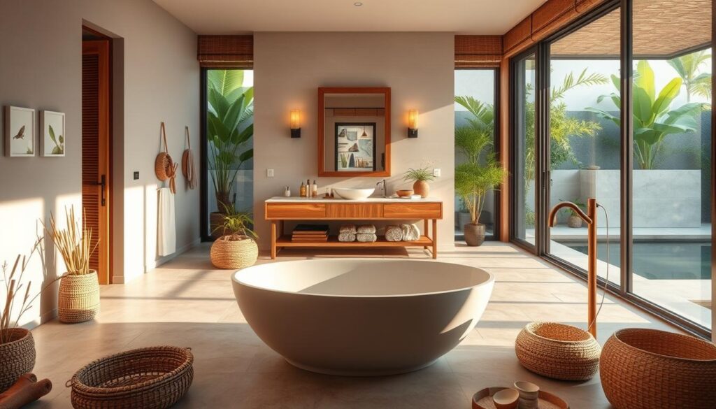 natural materials in elegant bathroom design inspiration