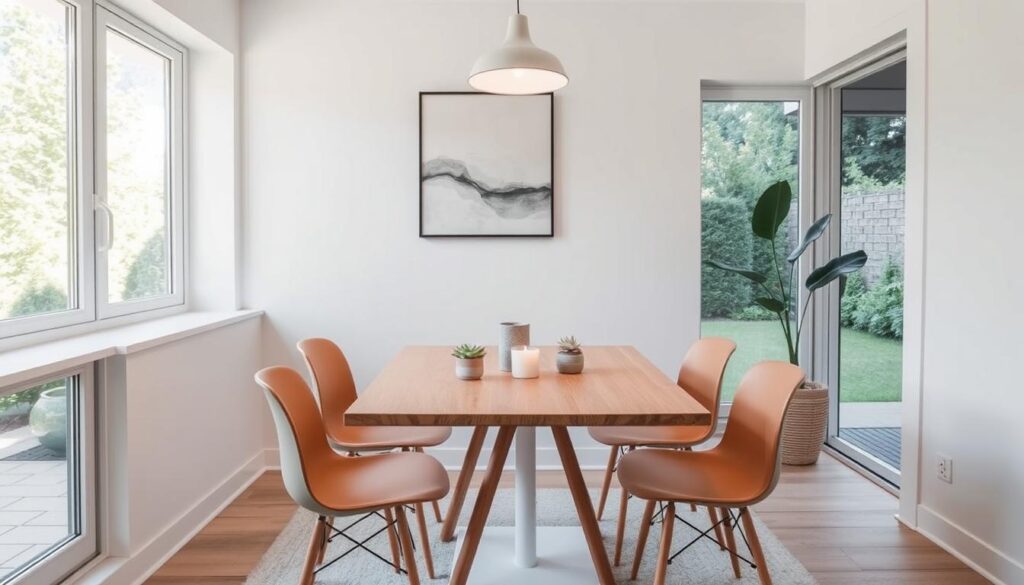 space-saving dining room decor