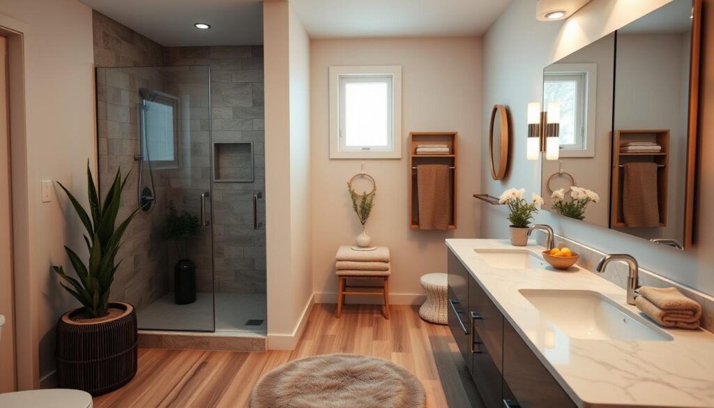 welcoming bathroom atmosphere